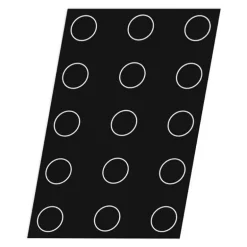 Flexipan 60x40 plaque de 15 darioles 6,5x5,5 cm