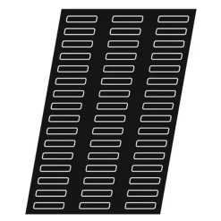 Flexipan 60x40 plaque de 48 demi-cylindres 8,5x1,7 cm