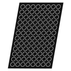 Flexipan 60x40 plaque de 96 médaillons 2,8 cm
