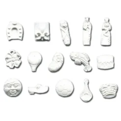 Fèves en plastique blanches assorties (x1000)