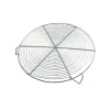 Grille à pâtisserie ronde nickelée avec pieds 28 cm
