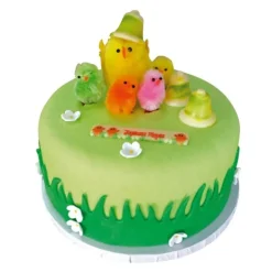 Gros poussin chenille jaune (x15)