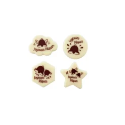 Kit déco cupcake en chocolat blanc "Joyeuses Pâques" (x 96) - DDM 07/24