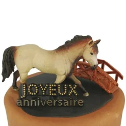 Kit décor Gâteau Cheval au trot