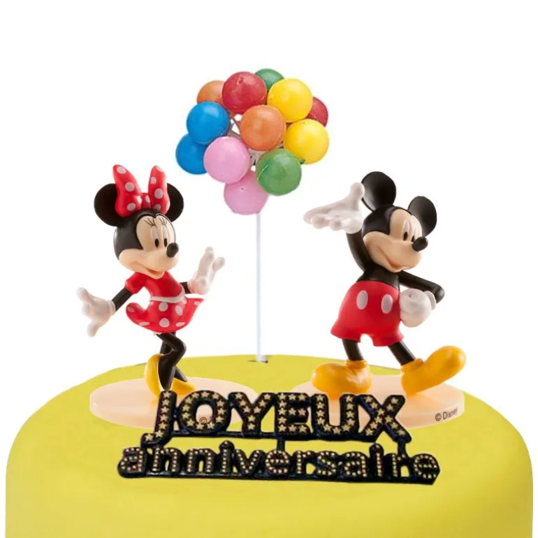 Kit décor gâteau Mickey et Minnie