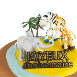 Kit décor Gâteau Safari