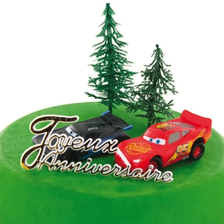 Kit décor gâteau voiture de course