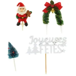 Kit décor Père Noël résine
