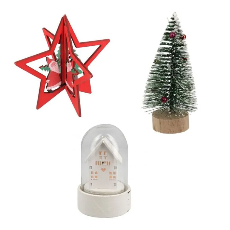 Kit décor étoile de Noël en bois