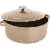 Le Chasseur cocotte ronde avec couvercle ""marron glacé"" 14 cm