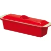 Le Chasseur terrine avec couvercle rouge 28 cm