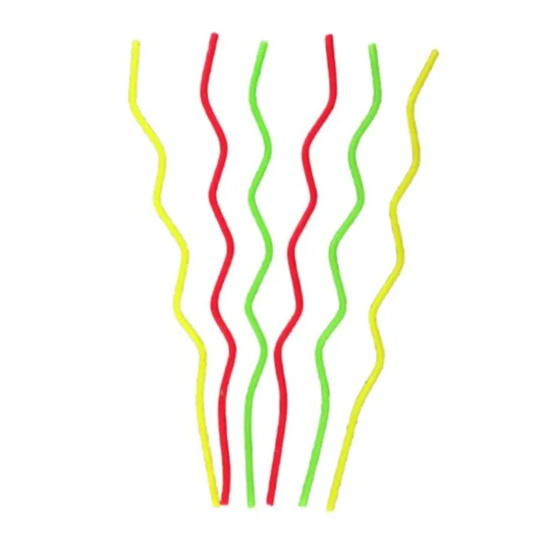 Longues bougies zig-zag (x 6)