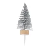 Lot cake toppers sapins argentés (±30)
