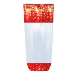 Lot sachets motif flocons dorés - 12 x 26 cm (x100)