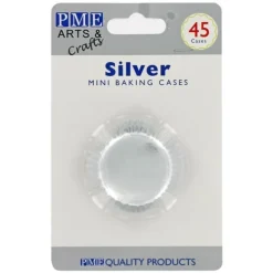 Mini-Caissettes aluminium argentées PME (x45)
