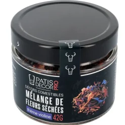 Mélange de fleurs séchées violines 42 g