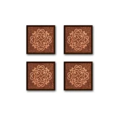 Moule carrés chocolat décor arabesques