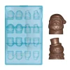 Moule chocolat bonhomme de neige et père Noël