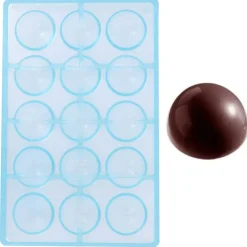 Moule chocolat demi-sphères 41 mm