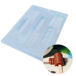 Moule chocolat en 3 parties glaces à spirales