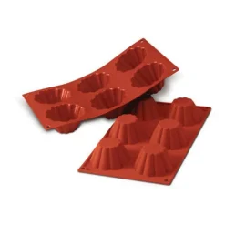 Moule silicone 6 briochettes
