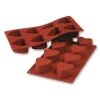 Moule silicone 8 coeurs profonds