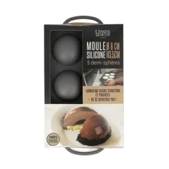Moule silicone 5 demi-sphères Ø 8 cm