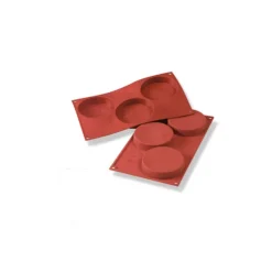 Moule silicone 3 empreintes rondes Ø 10 cm