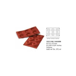 Moule silicone 6 grands savarins