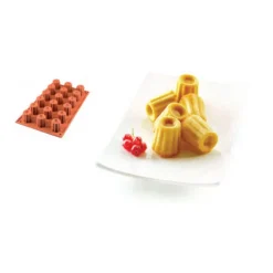Moule silicone 18 mini cannelés bordelais