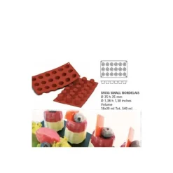 Moule silicone 18 mini cannelés bordelais
