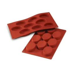 Moule silicone 9 ovales 70x50 mm