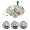 Moulins à légumes n°3 étamé avec 3 grilles 1,5, 2,5 et 4 mm