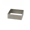 Nonnette carrée inox 80 x 80 mm