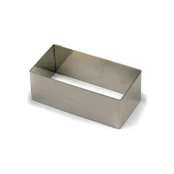Nonnette Rectangle inox 12 x 6 cm