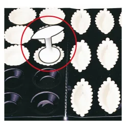 Outil de fonçage 2 têtes polypropylène pour tartelettes unies et barquettes