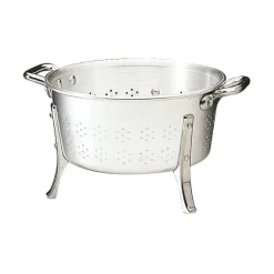Passoire en aluminium à pieds et à anses 36 cm
