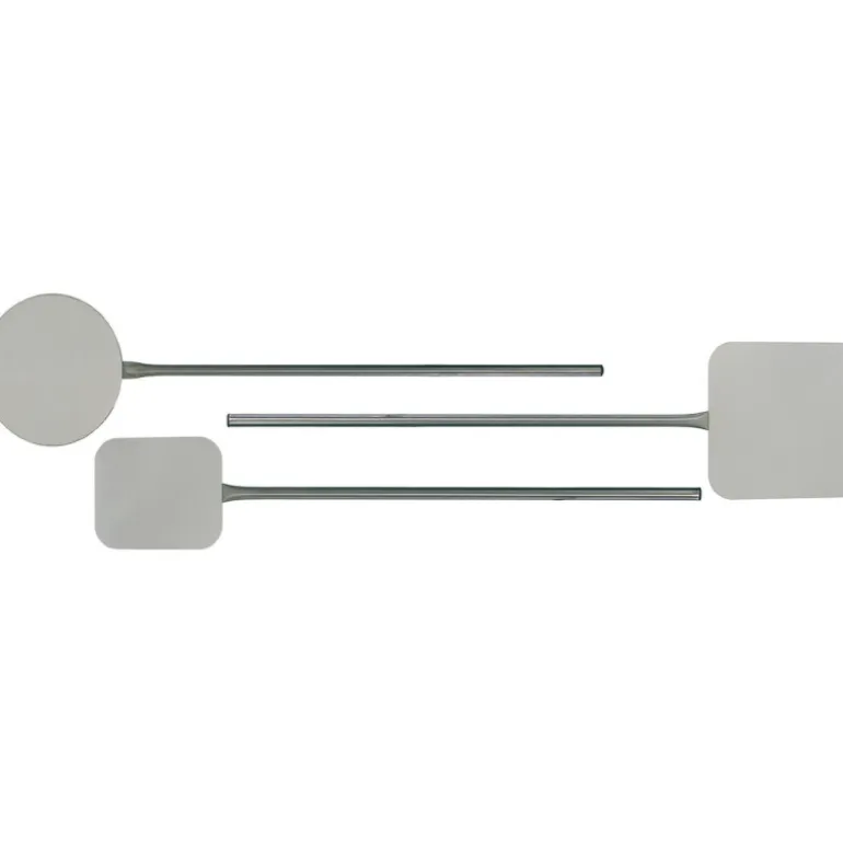 Pelle à pizza inox avec manche 92,5 cm ronde 38 cm