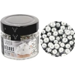 Perles  argentées comestibles Ø 5 mm 70 g