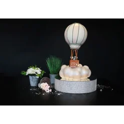 Présentoir gâteau effet miroir et contour en strass 40 cm