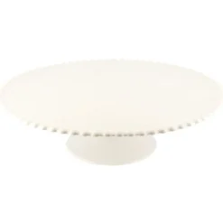 Présentoir gâteau en céramique perles 31 cm