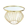 Présentoir gâteau miroir pied boule doré ø 26 cm