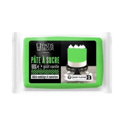Pâte à sucre vert 100 g - DDM 11/24