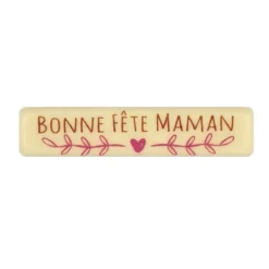 Rectangle Chocolat blanc Bonne Fête Maman (x66)