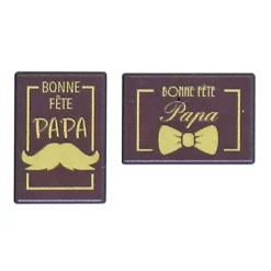 Rectangles chocolat Bonne Fête Papa (x 25) - DDM 10/24