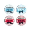 Ronds chocolat assortis Bonne Fête Papa (x54)