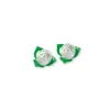 Roses blanches avec feuilles x10
