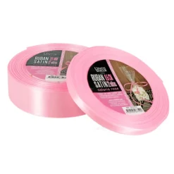Ruban rose satin (22 m)