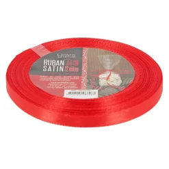 Ruban rouge satin (22 m)