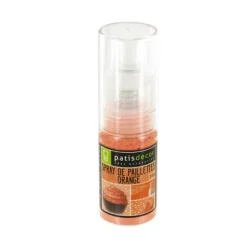 Spray de paillettes orange 10 g DDM 03/21